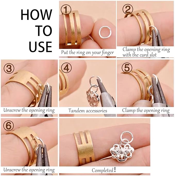 4800 Pieces Metals Jump Rings for Jewelry Making Silver and Gold Open Jump Rings Jewelry Supplies Split Ring Connector for Jewelry Making and Keychain