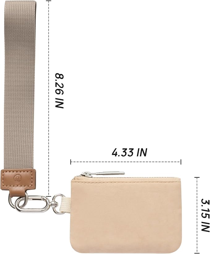 Mum's Memory Mini Zip Around Wristlet Wallet for Women Dual Pouch Wristlet Portable Wallet Coin Purse Mini Women Coin Pocket