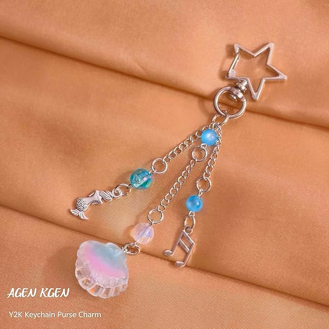 Novelty keychains Aesthetic Y2K Keychain Charms Stylish Keychains Accessories for Women Bag Purse Gifts