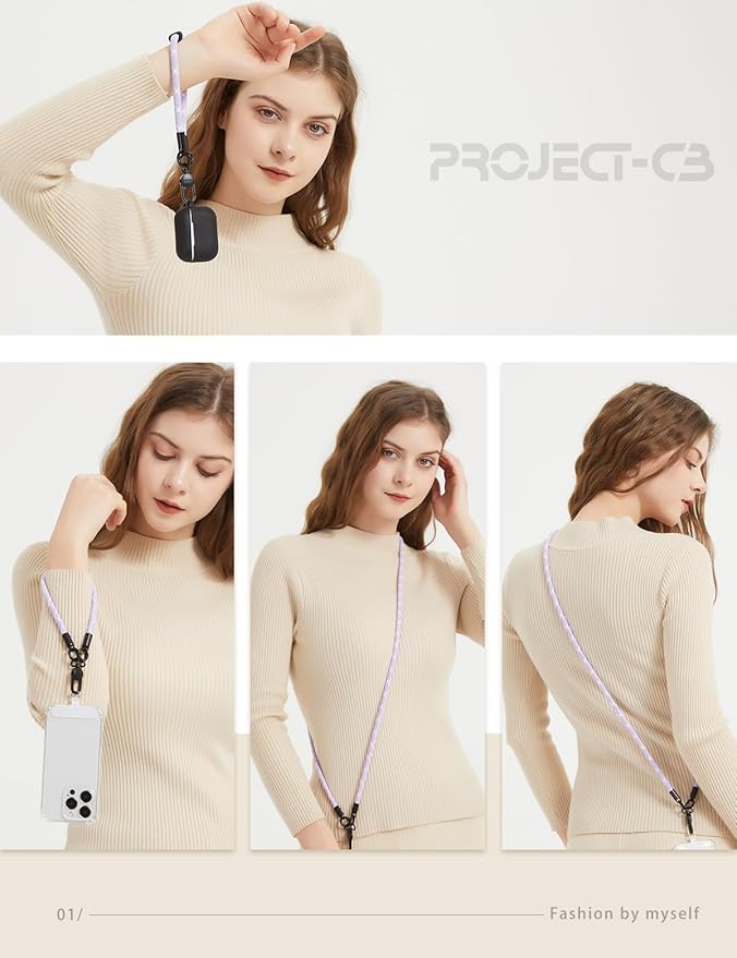project-cb Phone Wrist Strap 1,Tether Tab 2,Phone Wristlet,Lanyard Wrist Strap,Key Holder,KeyChain,KeyRing×2(Khaki)