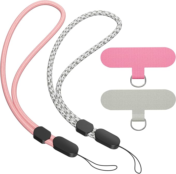 SURDOCA Adjustable Phone Lanyard Wrist Strap, Camera Wrist Strap, Nylon Wrist Lanyard, Anti Theft Strap, Lanyard for Earphone, USB Flash Drive, ID Name Tag Badge (No Paw)