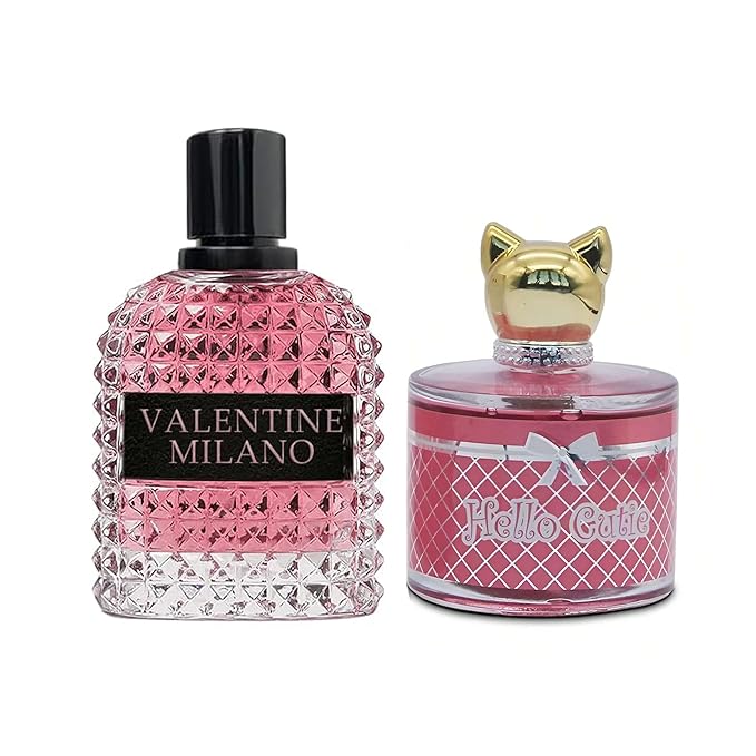 AFLUXE Women's Perfume Combo Set Milano Women&Hello Cutie Floral Fruity Fragrance Eau De Parfum Elegant 100ml Bottle Natural Spray Each for Daily Used