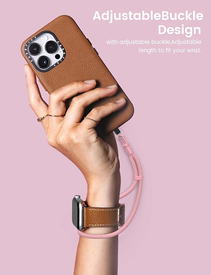 Phone Wrist Strap, Anti Theft Phone Strap, Adjustable Cell Phone Lanyard Strap with 360° Rotating Hook