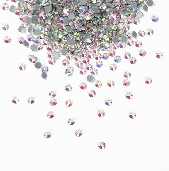 1440pcs Hotfix Rhinestones Flatback Crystal Rhinestones for Crafts Crafting Clothes Shoes DIY Decorations, SS20(4.8mm), Crystal AB