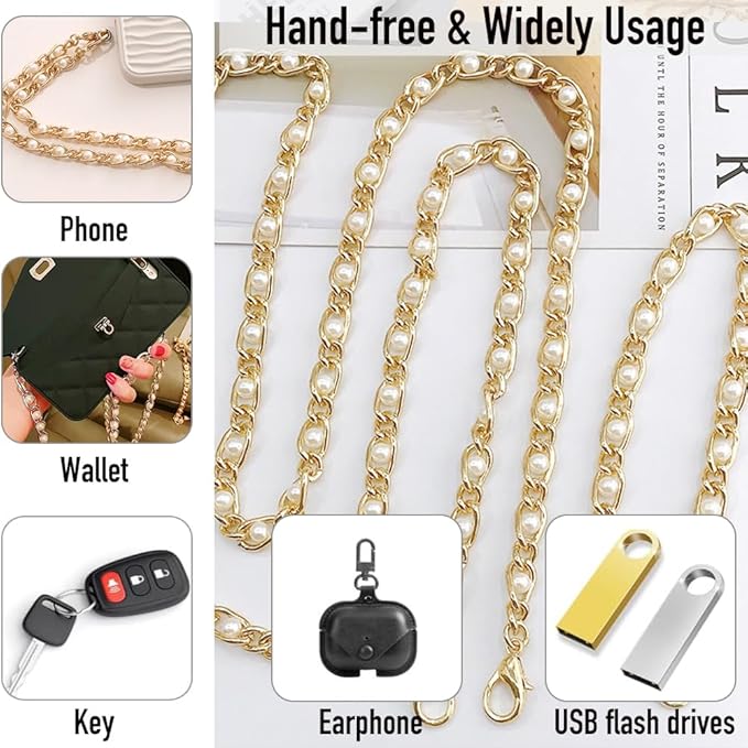 2Pcs Phone Crossbody Lanyard and Wrist Strap, Universal Cell Phone Lanyard Strap with 2Tether Tab