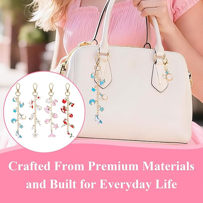 ZOYVUX 363Pcs Lip Gloss Charms Keychain Kit, DIY Bag Charm Kit with 100 Charms, 20 Keychain Hooks, 40 Extender Chains, Jump Rings and Jewelry Plier | Gifts for DIY Craft and Jewelry Making