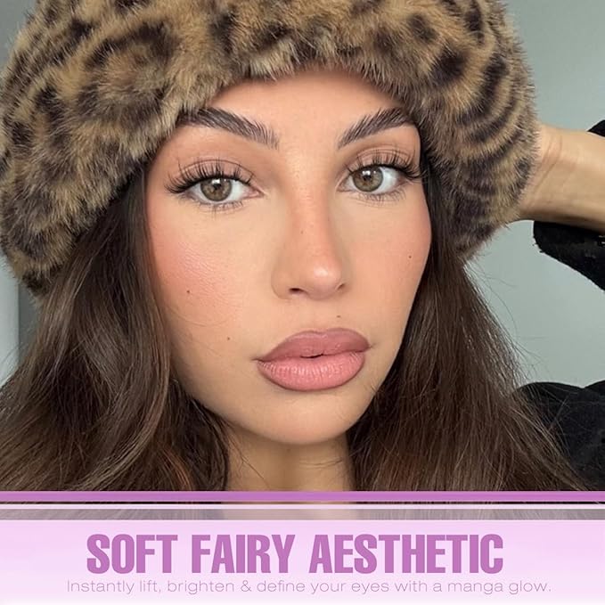 Kiromiro Anime Lashes False Eyelashes Natural Look Wispy Lashes Manga Fake Eyelashes with Spikes Fairy Strip Eyelashes Pack Gyaru Style, 7 Pairs