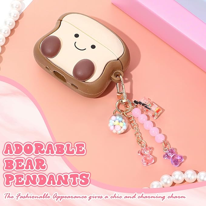Ecally Cute Resin Bear Keychain Macaron Bear Keychains Candy Pendant Jewelry Gift Bag Key Ring Accessories for Girl Women