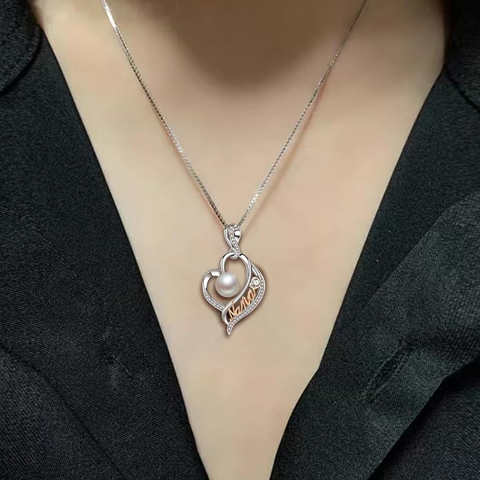 LEIDANY Mothers Day Gifts for Mom -Grandma Mom from Daughter Son, Gifts for Wife Nana Mother Birthday-Christmas Day for Women Her Jewelry Gift, Pearl Necklaces