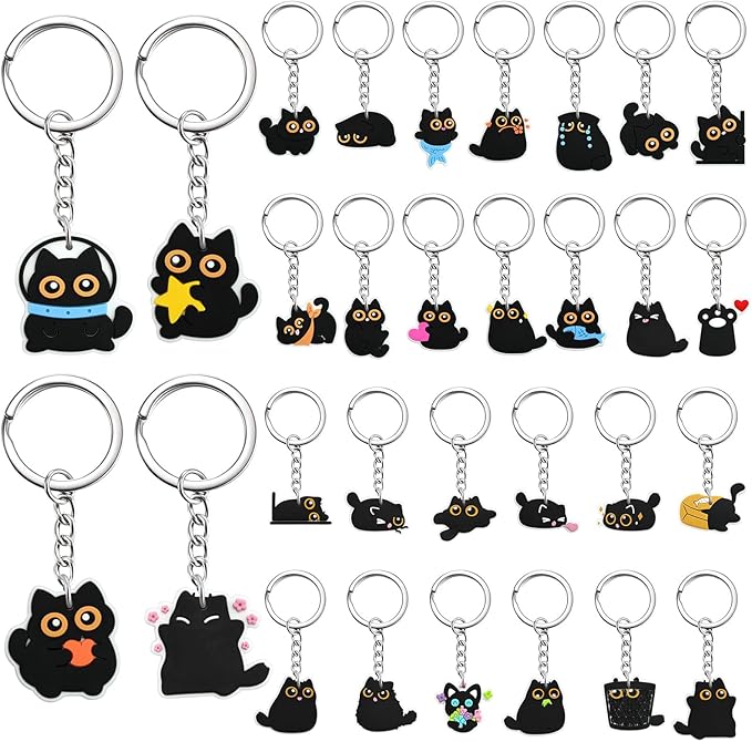 Keychains Bulk DIY Cute Keychain Charms Backpack Charms for Girls Backpack Keychains PVC Key Ring Party gifts