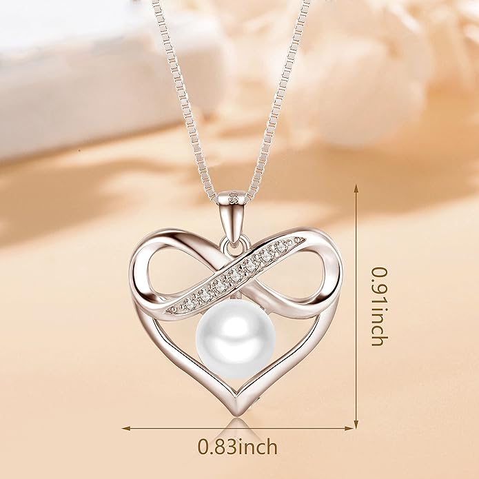 NONNYL Pearl necklaces Gifts for women gifts for mom gifts for wife gifts for grandma gifts for her gifts, Valentines Day gifts Mothers Day Gifts Christmas day gifts, Birthday Gifts Anniversary