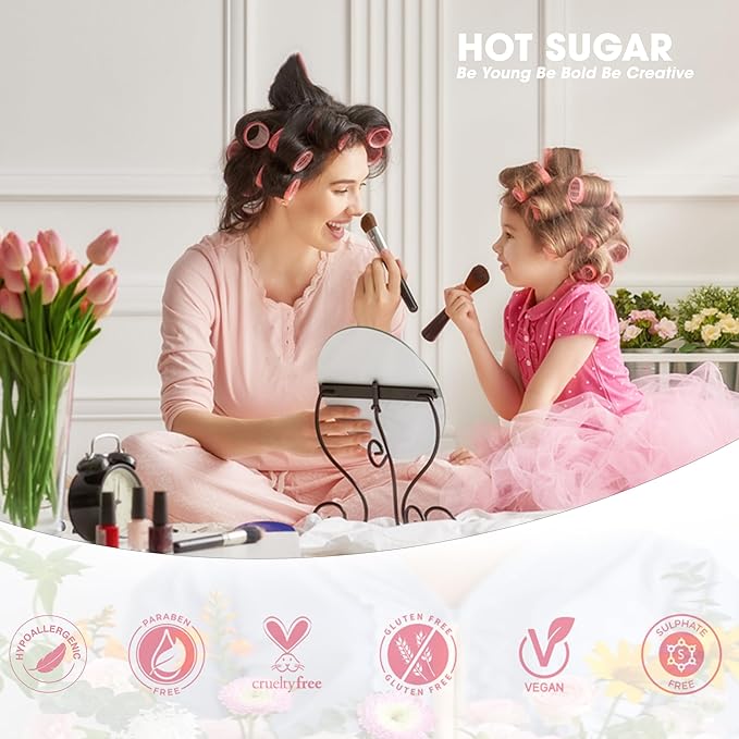 Hot Sugar Makeup Kit for Little Girls 4-6, Girls Makeup Set Ages 8-12, With Unicorn Aluminum Cosmetic Box