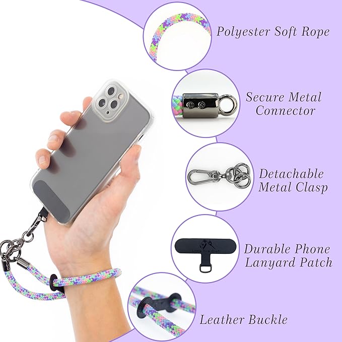 Cell Phone Wrist Strap Phone Lanyard Wrist Phone Wristlet Lanyard Hand Wristlet Strap (Bubblegum Color)