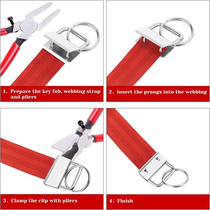 Key Fob Pliers Tool Glasses Running Pliers Nippers with Rubber Tips for Key Fob Hardware Install