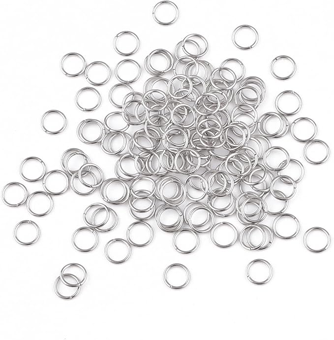 2000pcs 304 Stainless-Steel Jump Rings for Jewelry Making Supplies 0.5x4mm Boxed Silver Open Jump Rings Jewelry Findings Open Rings for DIY Bracelet Earrings Necklace Charms Connectors O Ring