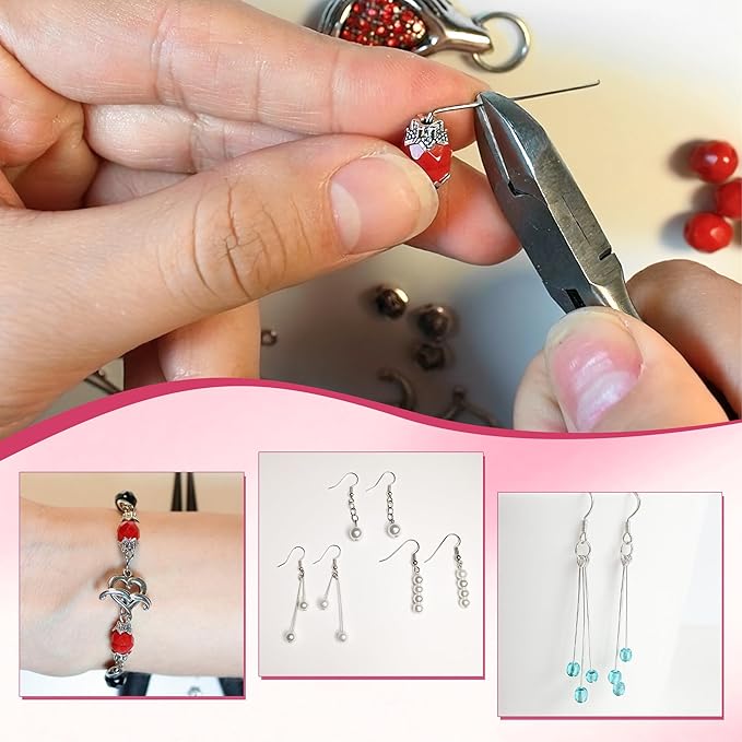 Ball Pins for Jewelry Making – 100 Pcs 70mm Long Stainless Steel Hypoallergenic Headpins, 24 Gauge Silver Plated Wire Findings for Beads, Earrings, Necklaces, DIY Crafts