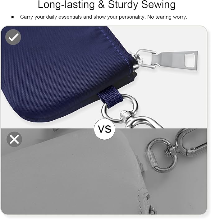 Babysun Mini Zip Around Dual Pouch Wristlet With 2 Straps Wristlet Keychain Wallet for Women Coin Purse Small Cute for Teen Girl