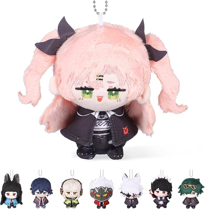 UTIEHD Zenless Zone Zero Plush Keychains, Cute 4 Inch ZZZ Collectible Dolls, Compact Size for Bags and Keys for Fans