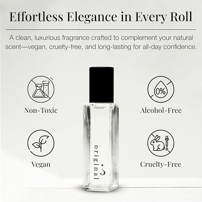 Riddle Original Roll On Pheromone Perfume Made in USA - Premium Rollerball Subtle Fragrance for Women - Long-Lasting Cruelty-Free Alcohol-Free Gentle on Skin - Ideal for Daily Use and Travel