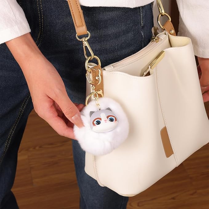 Cat Keychain bag charms for handbags Cute Keychains for Women Kawaii Cat Backpacks Accessories cat plush keychain