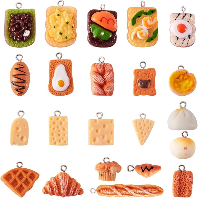 Craftdady Resin Plastic Miniature Food Snack Pendants Charms Ice Drink Juice Pendants Cute Bottle Fruit Keychain Charms Hang Ornament for DIY Craft Earring Bracelet Necklace Jewelry Making