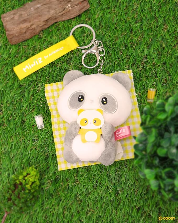 Anirollz Miniz Plush Charm Cute Stuffed Animal Keychain Kawaii Mini Bag Accessory Collectible Pocket Toy for Kids & Adults