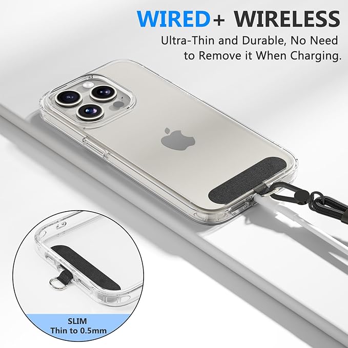 4 Pack Phone Lanyard & Wrist Strap, Cell Phone Lanyard for Around The Neck Adjustable Phone Strap for Most Smartphones