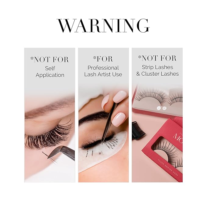 DLUX PROFESSIONAL Eyelash Extension Glue for Professionals - 9 Weeks Retention, 1 Sec Drying Time, Latex Free Semi Permanent Individual & Volume Lash Extension Glue