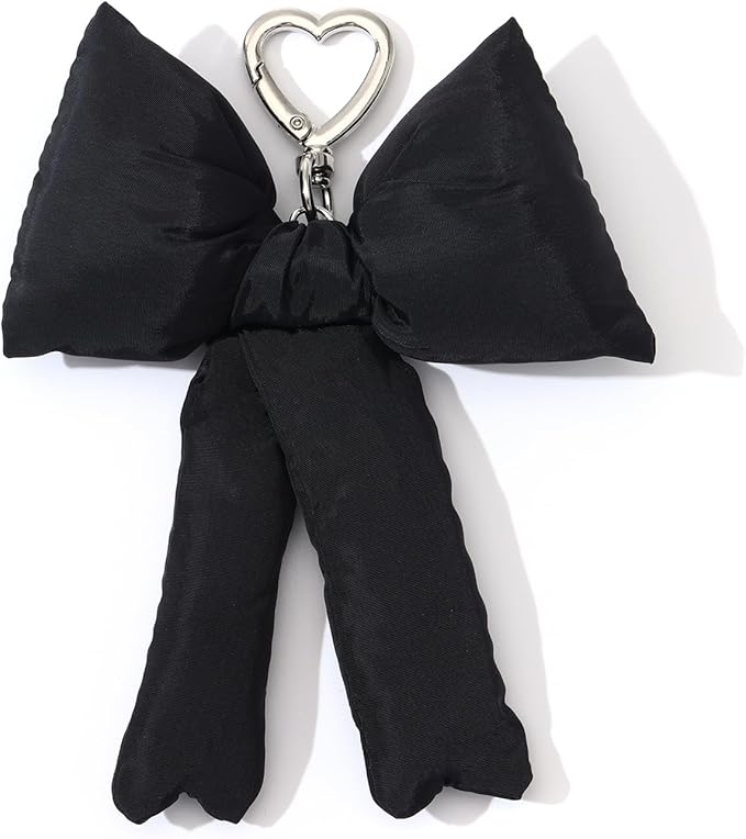 Pink Bow Keychain Bag Charms Y2K Bowknot Plaid Keychains Coquette Aesthetic Purse Handbag Backpacks Charms