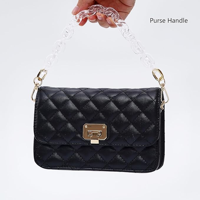 Cute Acrylic Purse Strap Bag Chain Handle Replacement Handbag Crossbody Shoulder Strap Accessory