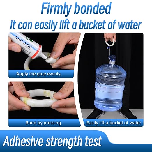 Jewelry Glue，Glue for Jewelry Making Repair，Suitable for bonding gem, Pearls, Earrings, Rings, Bracelets, Rhinestones, and Metals。Strong Waterproof Clear Adhesive 。2oz。