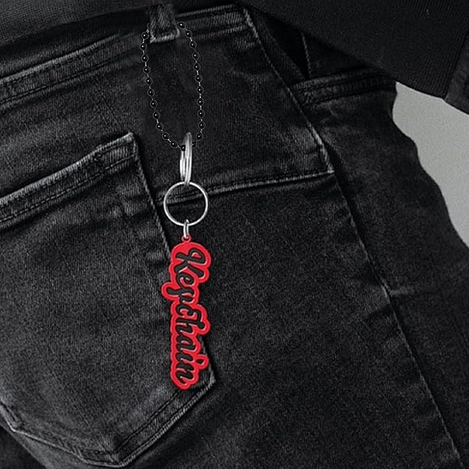 Lemonkey 100Pcs Ball Beads Chain Bulk - Black Keychain Rings Metal, 4 Inch Dog Tag Small Chain With Connectors for Hanging Decoration