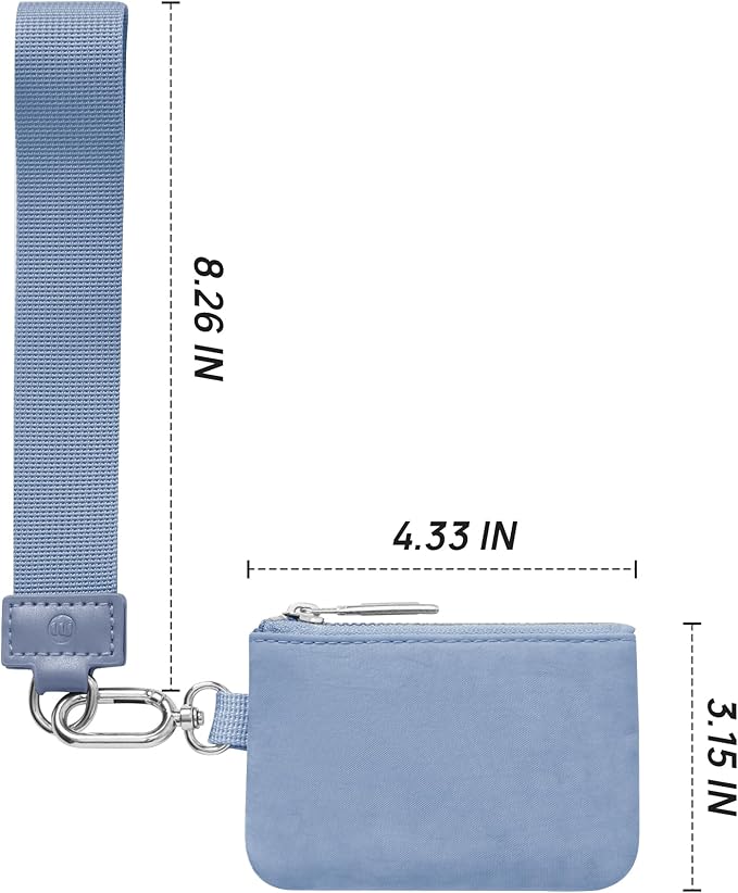 Mum's Memory Mini Zip Around Wristlet Wallet for Women Dual Pouch Wristlet Portable Wallet Coin Purse Mini Women Coin Pocket