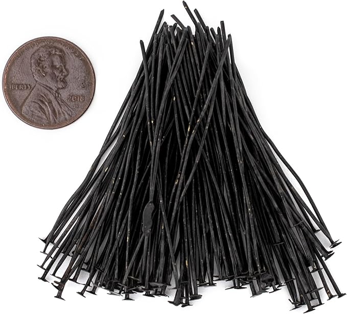 The Bead Chest Midnight Brass 21 Gauge 2 Inch Head Pins (Approx 100 Pieces)