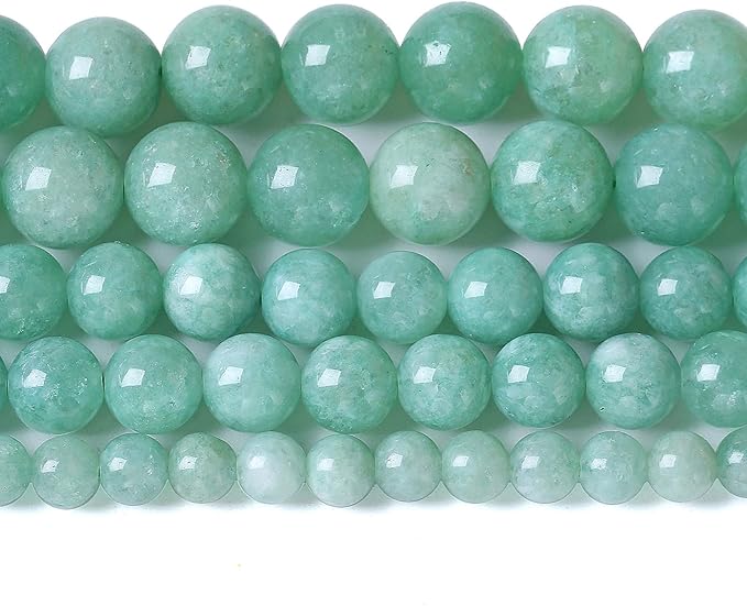 8mm 45pcs Natural Stone Burmese Jade Beads for Jewelry Making DIY Bracelet Crystal