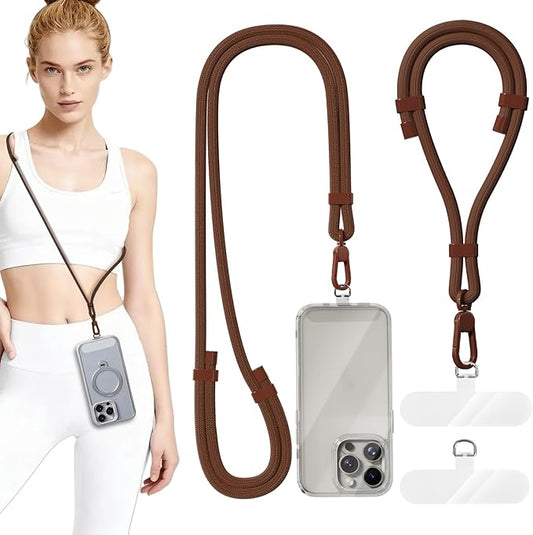 4 Pack Phone Lanyard & Wrist Strap, Cell Phone Lanyard for Around The Neck Adjustable Phone Strap for Most Smartphones