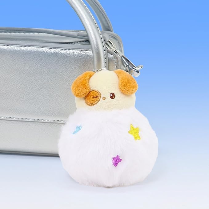 Anirollz Miniz Plush Charm Cute Stuffed Animal Keychain Kawaii Mini Bag Accessory Collectible Pocket Toy for Kids & Adults