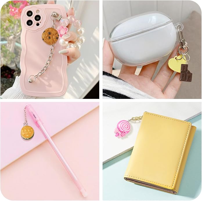 Craftdady Resin Plastic Miniature Food Snack Pendants Charms Ice Drink Juice Pendants Cute Bottle Fruit Keychain Charms Hang Ornament for DIY Craft Earring Bracelet Necklace Jewelry Making