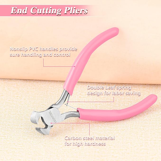 4-Inch End Cutting Pliers - Mini Jewelry Pliers Wire Cutter for Jewelry Making - End Snips Nail Puller