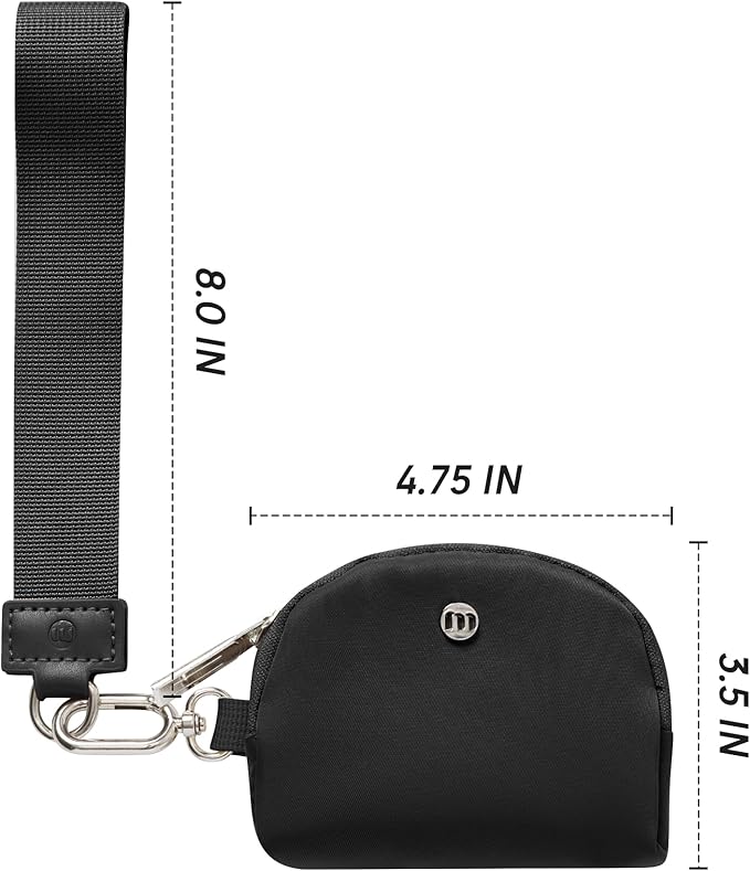 Mum's Memory Mini Zip Around Wristlet Wallet for Women Dual Pouch Wristlet Portable Wallet Coin Purse Mini Women Coin Pocket
