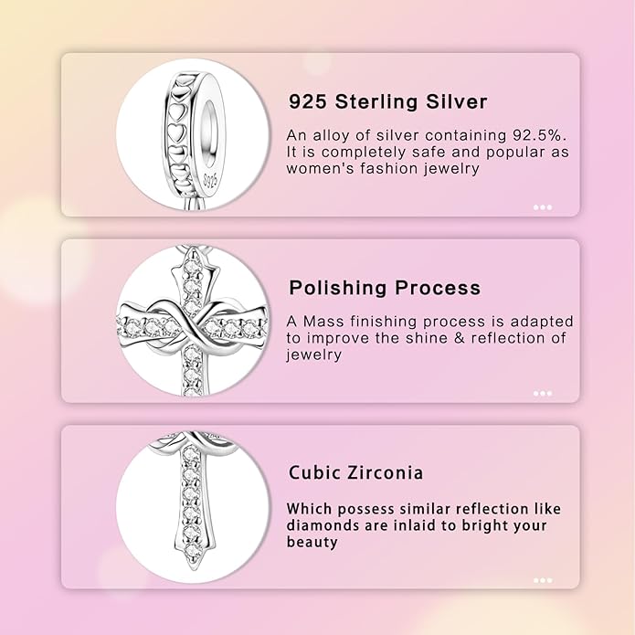 Hamsa Hand Dragon Bible Cross Prayer Charm 925 Sterling Silver Charms Fits Women's Charm Bracelet and Necklace Bead Charms Jewelry Gifts for Sister Friend