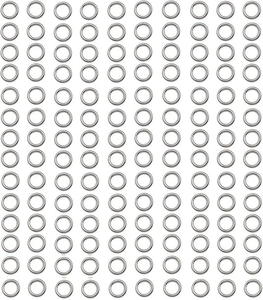 1000Pcs Small 0.6x4mm Stainless Steel Split Rings Jump Rings Connector Rings for Jewelry Making Bracelet Necklaces Earrings Keychain DIY Craft (12599-4mm)