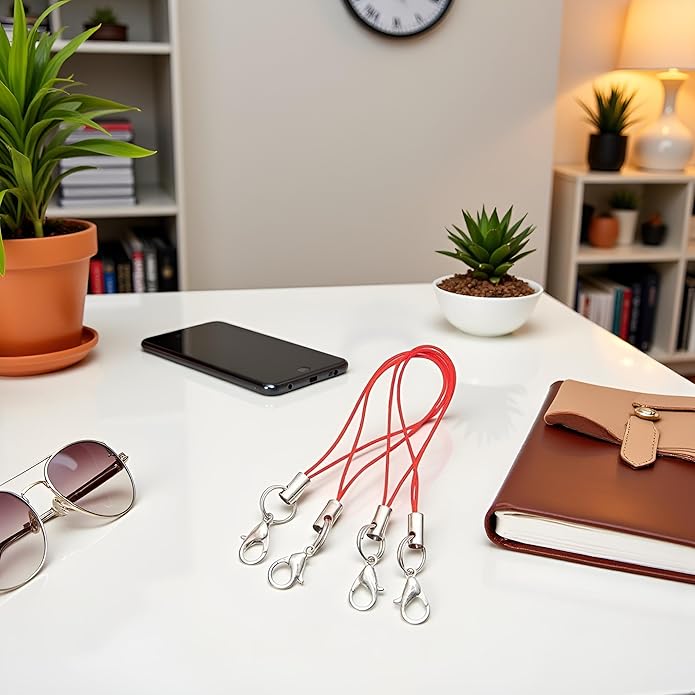 20 Pcs Mobile Phone Rope Strap Charm Lariat Lanyard with Lobster Clasp Cords, Cell Phone Charms, Car Keychain, for Cellphone/USB Drive/Keychain/DIY Jewelry Accessories