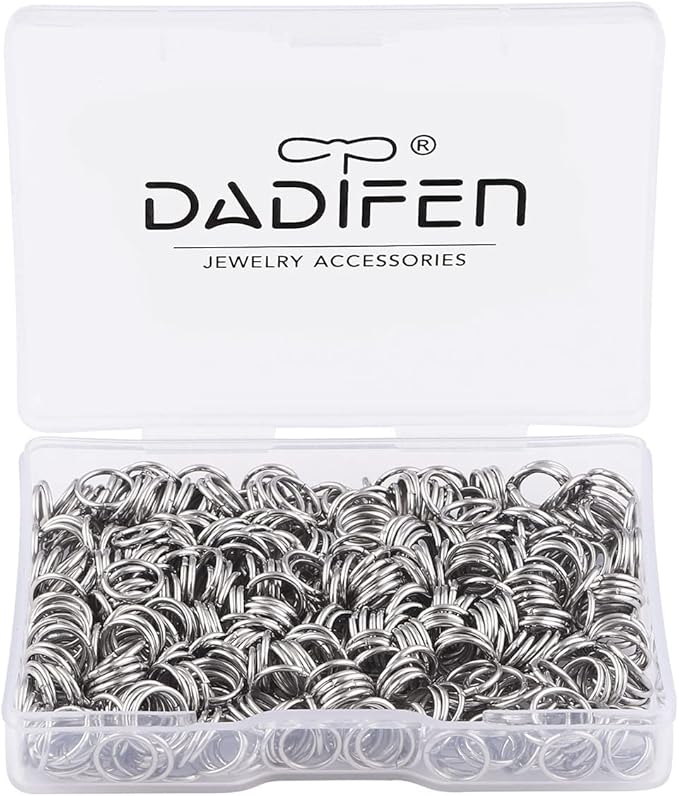 600 Pcs 304 Stainless-Steel Jump Rings for Jewelry Making Supplies Silver Open Jump Rings 21 Gauge 7mm Boxed Jewelry Findings Jump Ring for DIY Bracelet Earrings Necklace Connectors O Ring