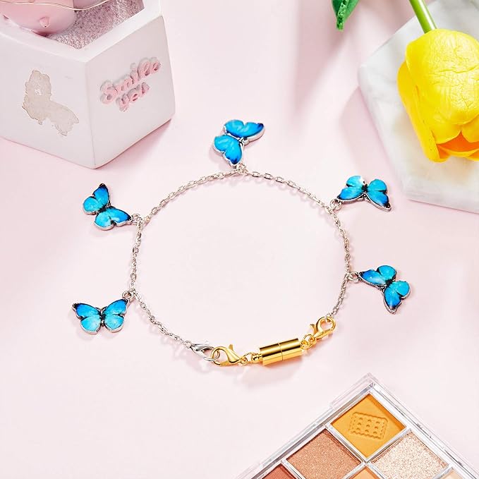 Yaomiao 30 Pcs Gold and Silver Necklace Clasps Magnetic Jewelry Locking Clasps and Closures Bracelet Lobster Clasp Connector for DIY Necklace Bracelet Jewelry Crafts Making Supplies