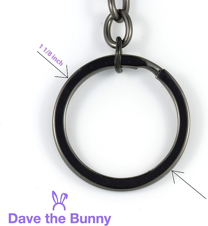 EPJ Rabbit Bunny 3D Charm Keychain Metal Silver Color Bunny Keychain