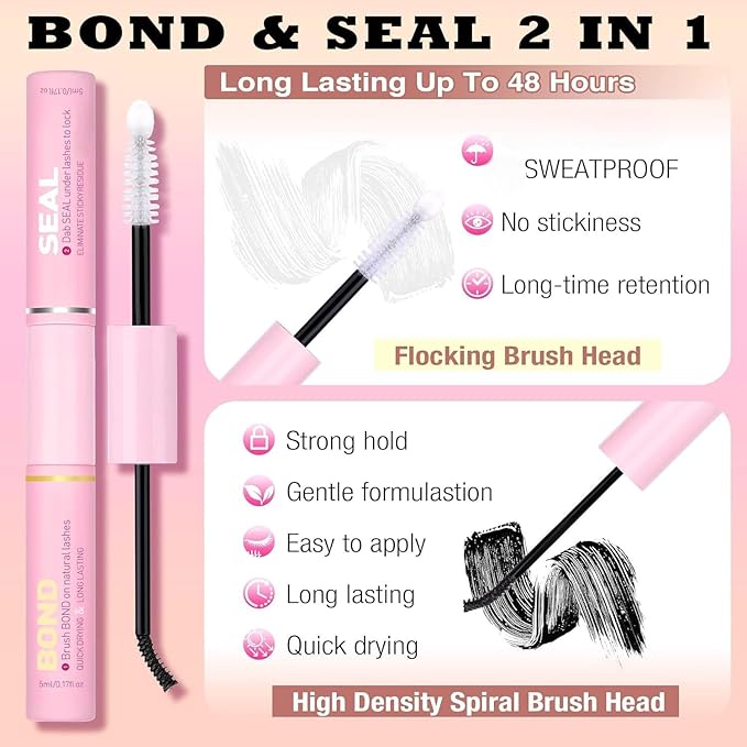 Natural DIY Lash Extension Kit Wispy Lash Clusters D Individual Lashes 20D+30D 280Pcs Lash Clusters Kit 8-16mm Eyelash Extension Kit by FANXITON
