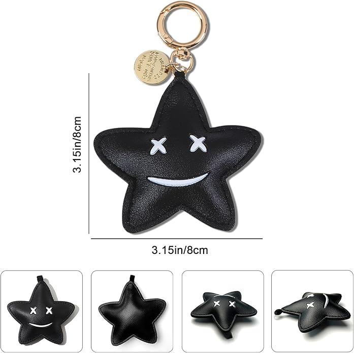 Cute Star Keychains for Backpacks Keychain Charms Purse Accessories for Women Handbags Car Key Chain