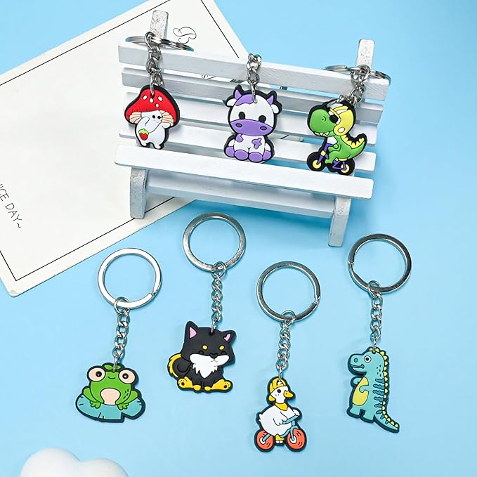 30-200P Cute Keychains for Backpacks Bulk Keychain Charms Decor Bag Accessories Keyring Random Different Key Chains