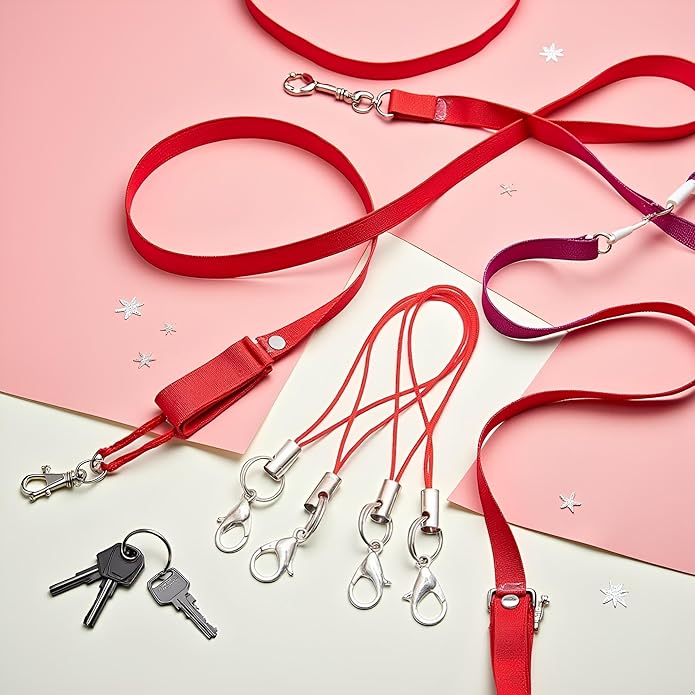 Mobile Phone Rope 20pcs Strap Charm Lariat Lanyard,Phone Charm with Lobster Clasp Cords for Cellphone/USB Drive/Keychain/DIY Jewelry Accessories Phone Accessories,Cell Phone Charms